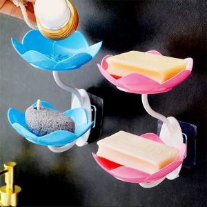 2 layer flower  soap rack