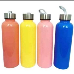 Coloured candy bottle