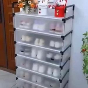 7 layer shoe rack with cover