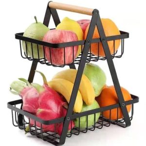 2 layer fruit storage rack