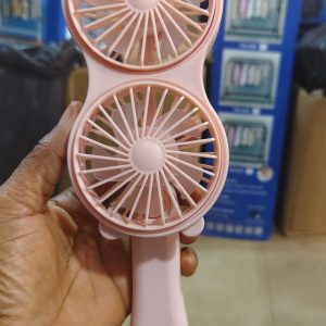 Double face rechargeable fan
